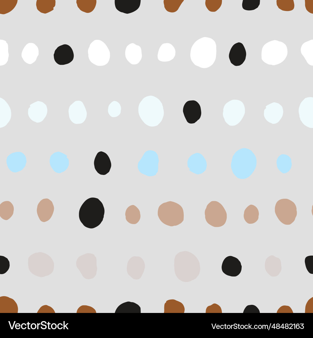 Seamless polka dots pattern abstract background Vector Image