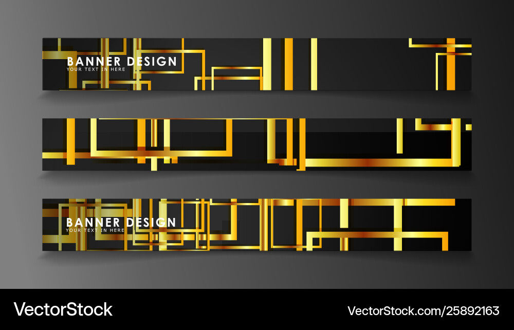 Set a banner with rectangular background Set a banner with rectangular background Vector Image