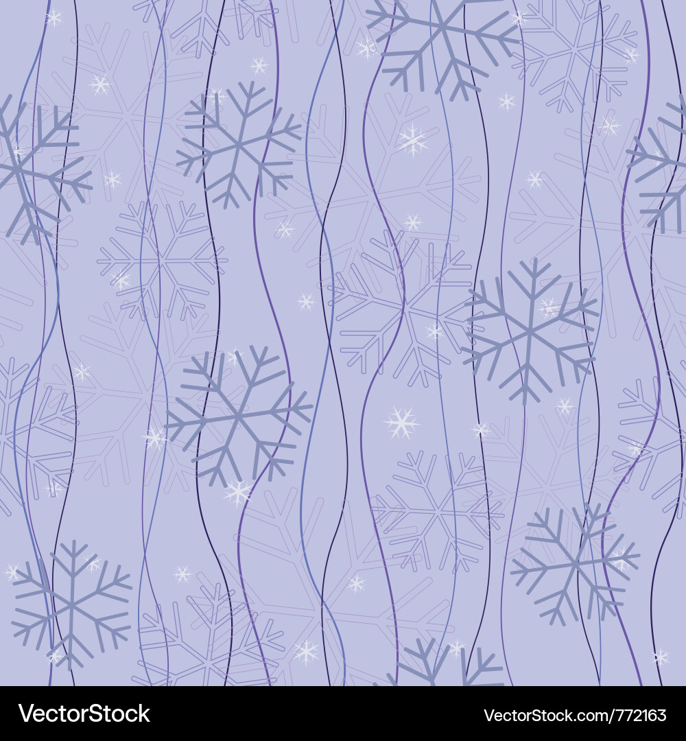 Snowflake background vector image