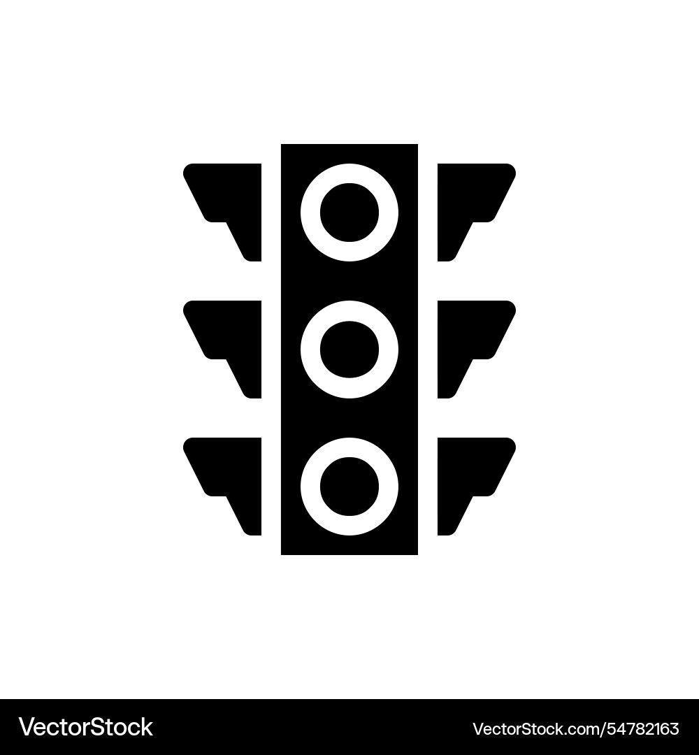 Traffic light icon concept of regulation Vector Image