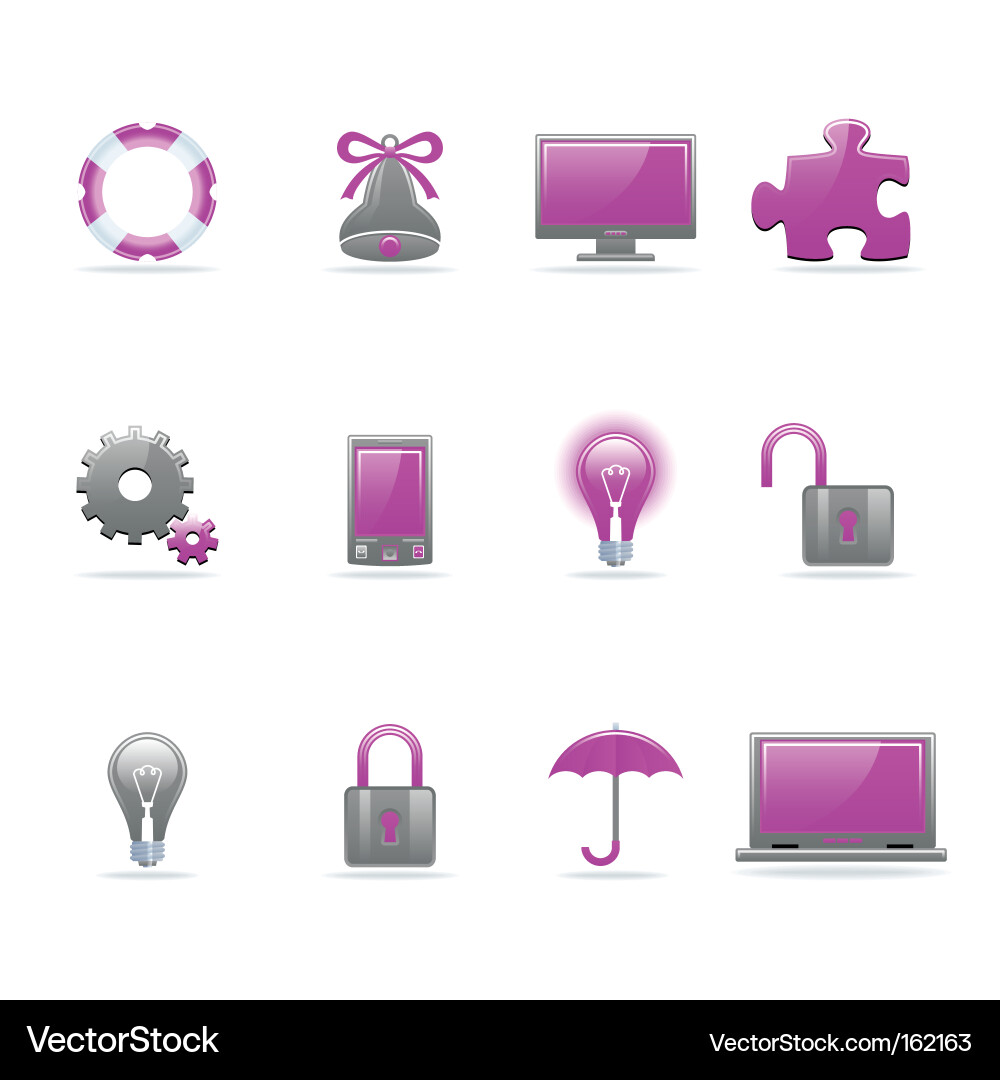Web icons Vector Image