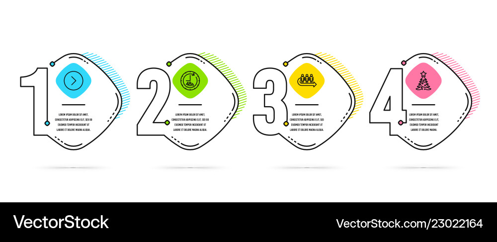 48 hours forward and queue icons christmas tree 48 hours forward and queue icons christmas tree vector image