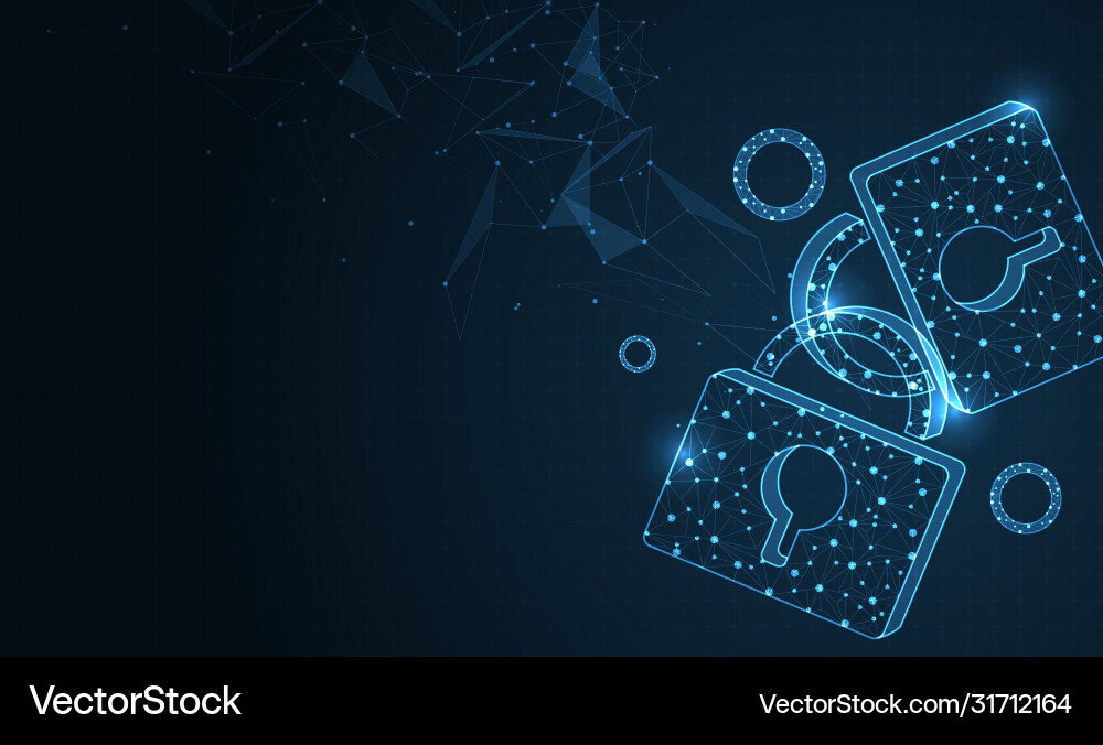 Clicking on display with network and padlock Clicking on display with network and padlock vector image