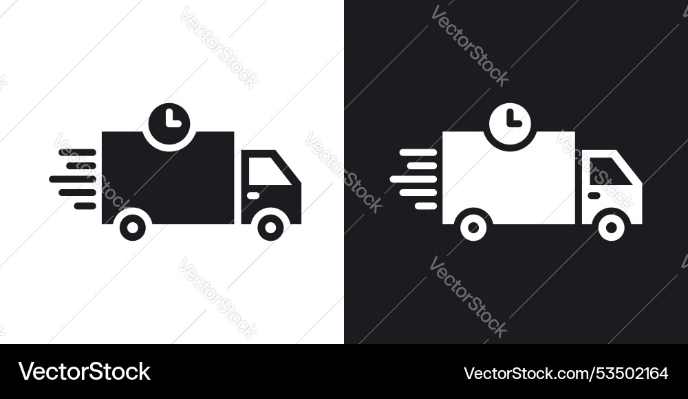 Express deliveryline in thin line black color Vector Image