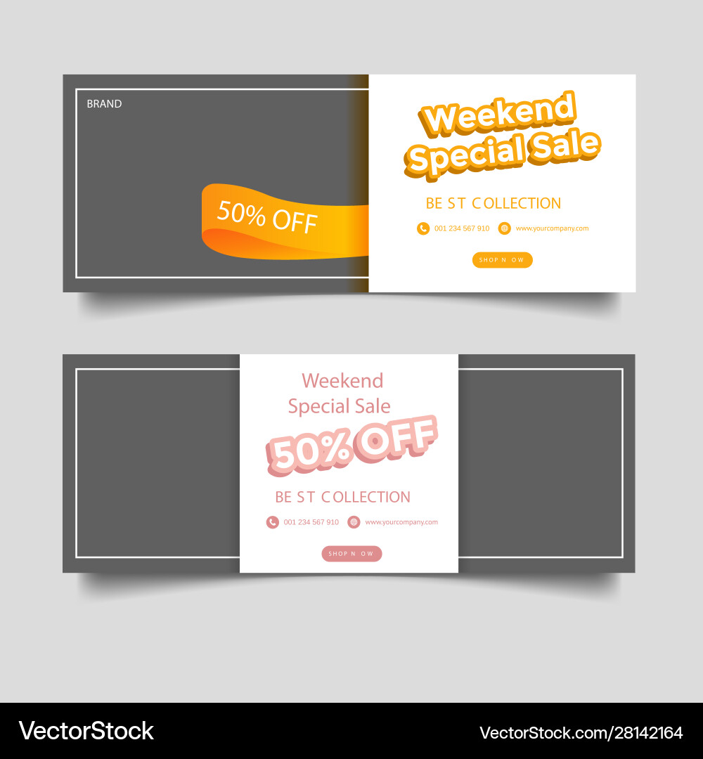 Fashion sale facebook cover banner template Fashion sale facebook cover banner template vector image