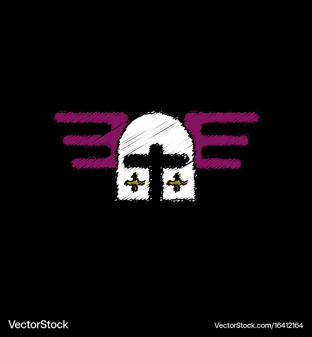 Flat shading style icon ancient helmet crusaders vector image
