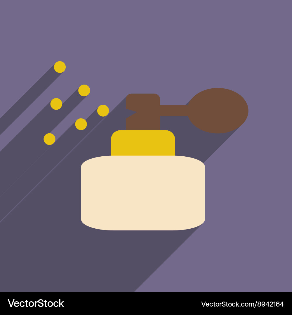 Flat with shadow icon and mobile application vector image