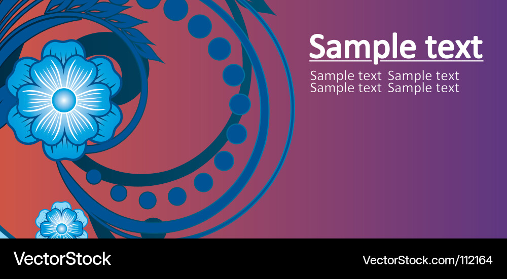 Floral Swirl Background Vector Image