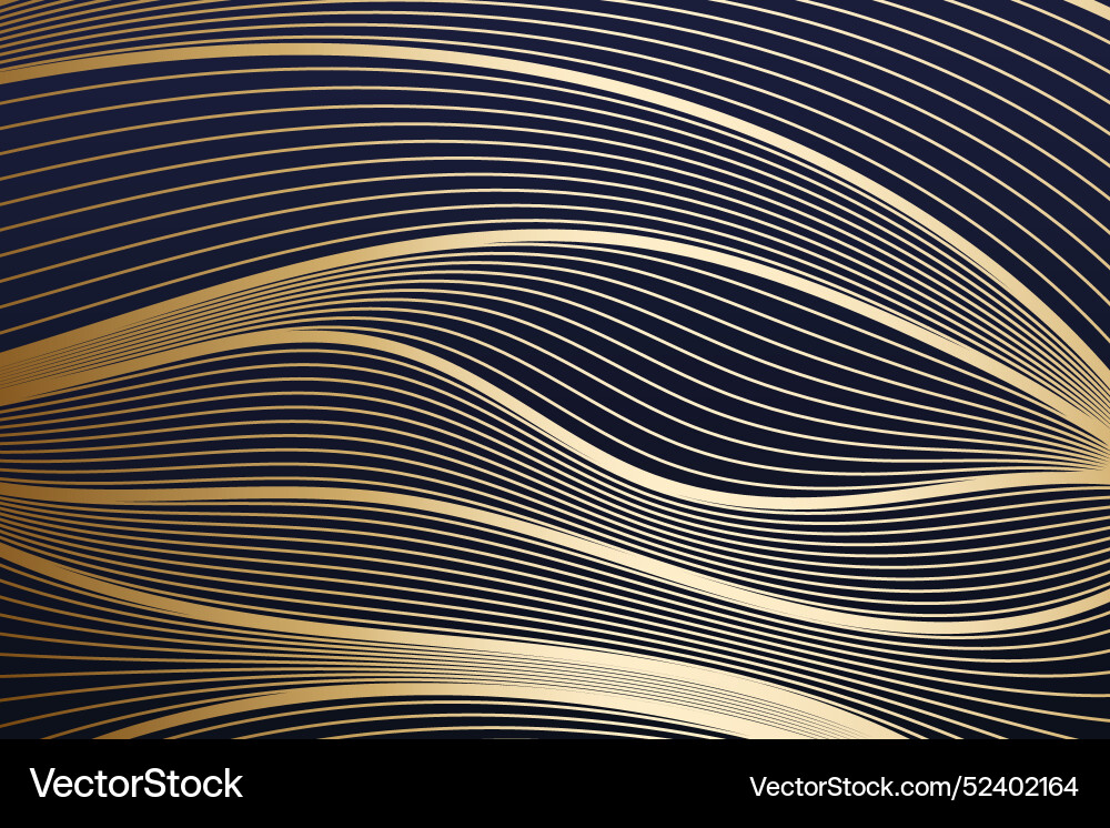Gradient golden linear background Vector Image