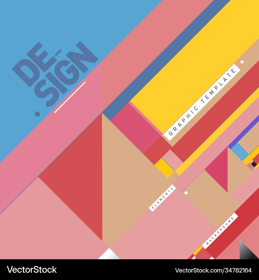 Modern colorful background material design vector image