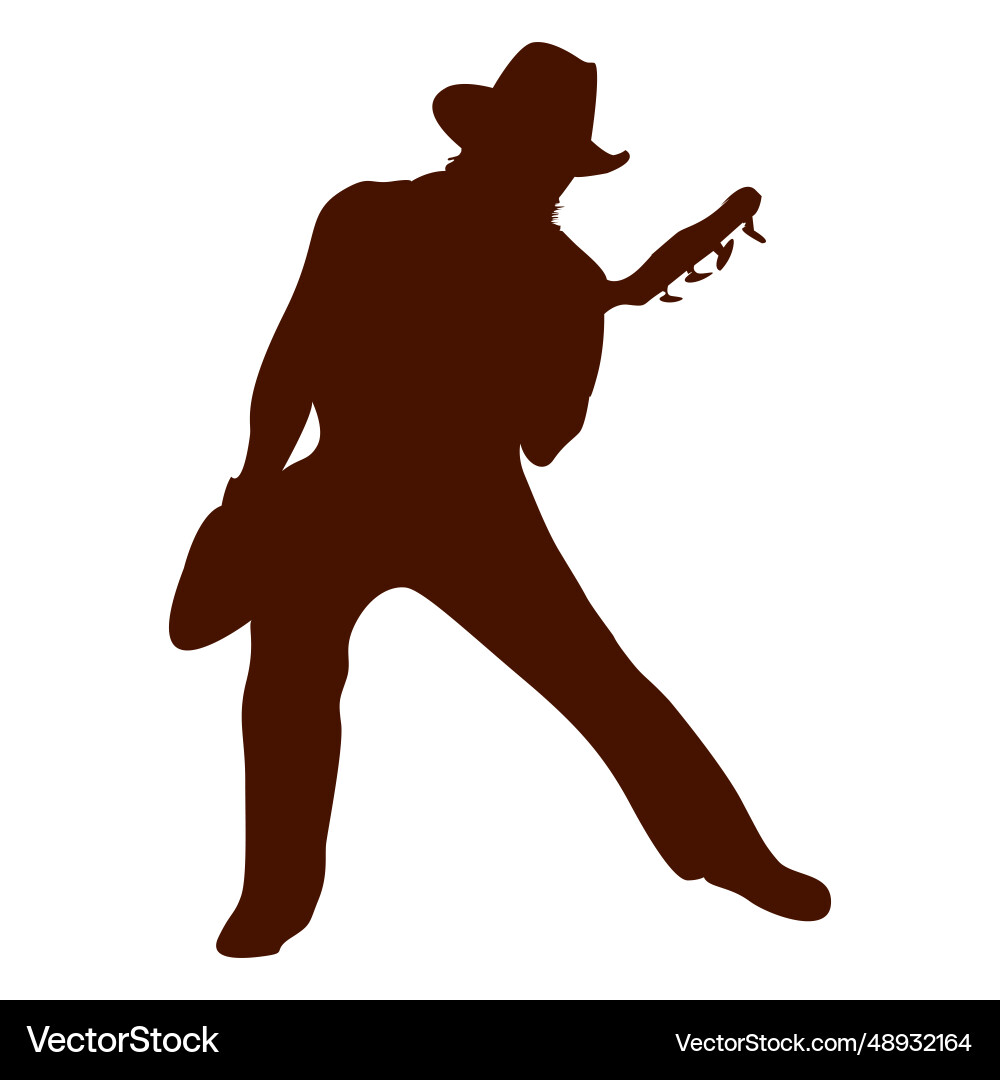 Musik Bass Musiker Silhouette Musik Bass Musiker Silhouette vektorbild