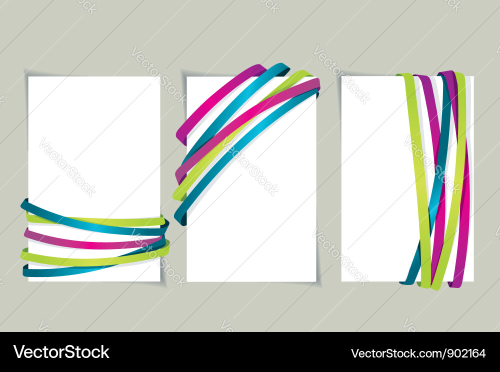 Ribbons and banners Vector Image