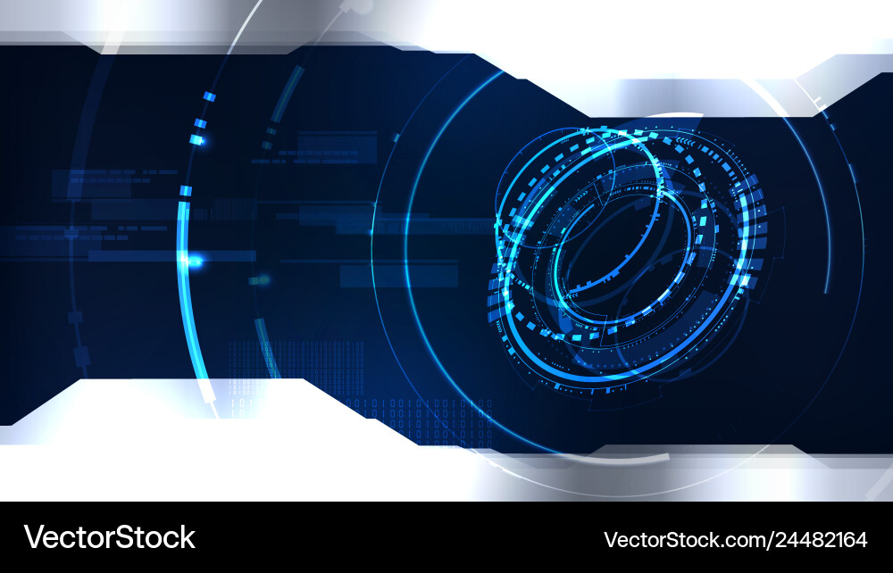 Technological cyber interface future system Technological cyber interface future system vector image