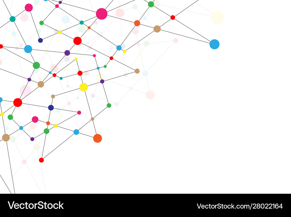 Technology in form big data vector image
