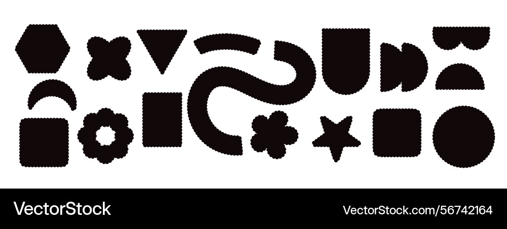 Wavy rectangular stamp frame with scalloped edge Wavy rectangular stamp frame with scalloped edge vector image