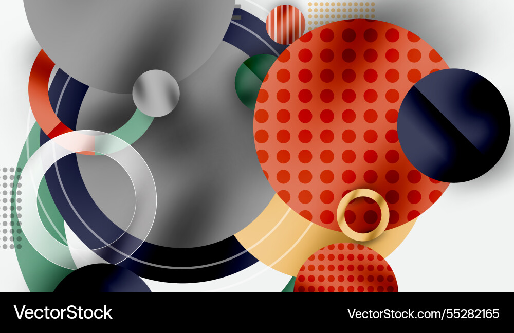 Abstract geometric background with overlapping Vector Image