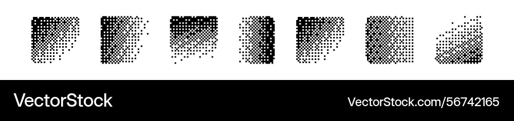 Digital pixel disintegration background Vector Image