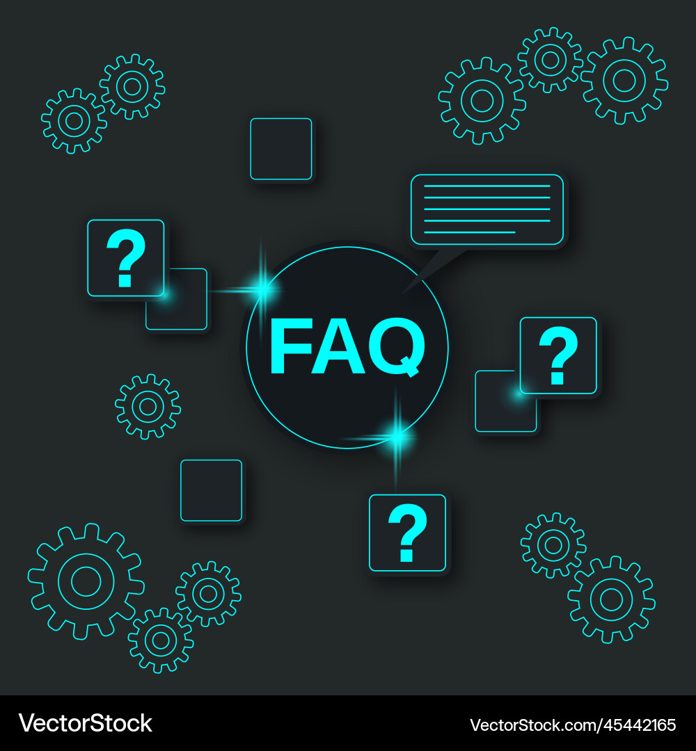 Faq user guide online support concept Faq user guide online support concept vector image