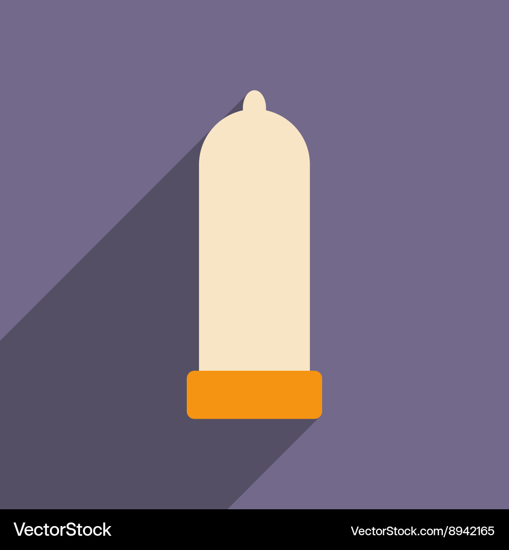 Flat with shadow icon and mobile application vector image