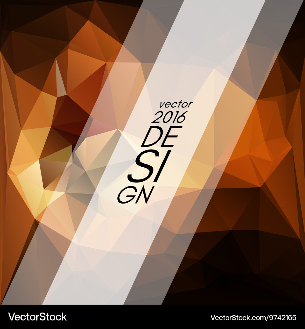 Geometric triangular abstract background vector image