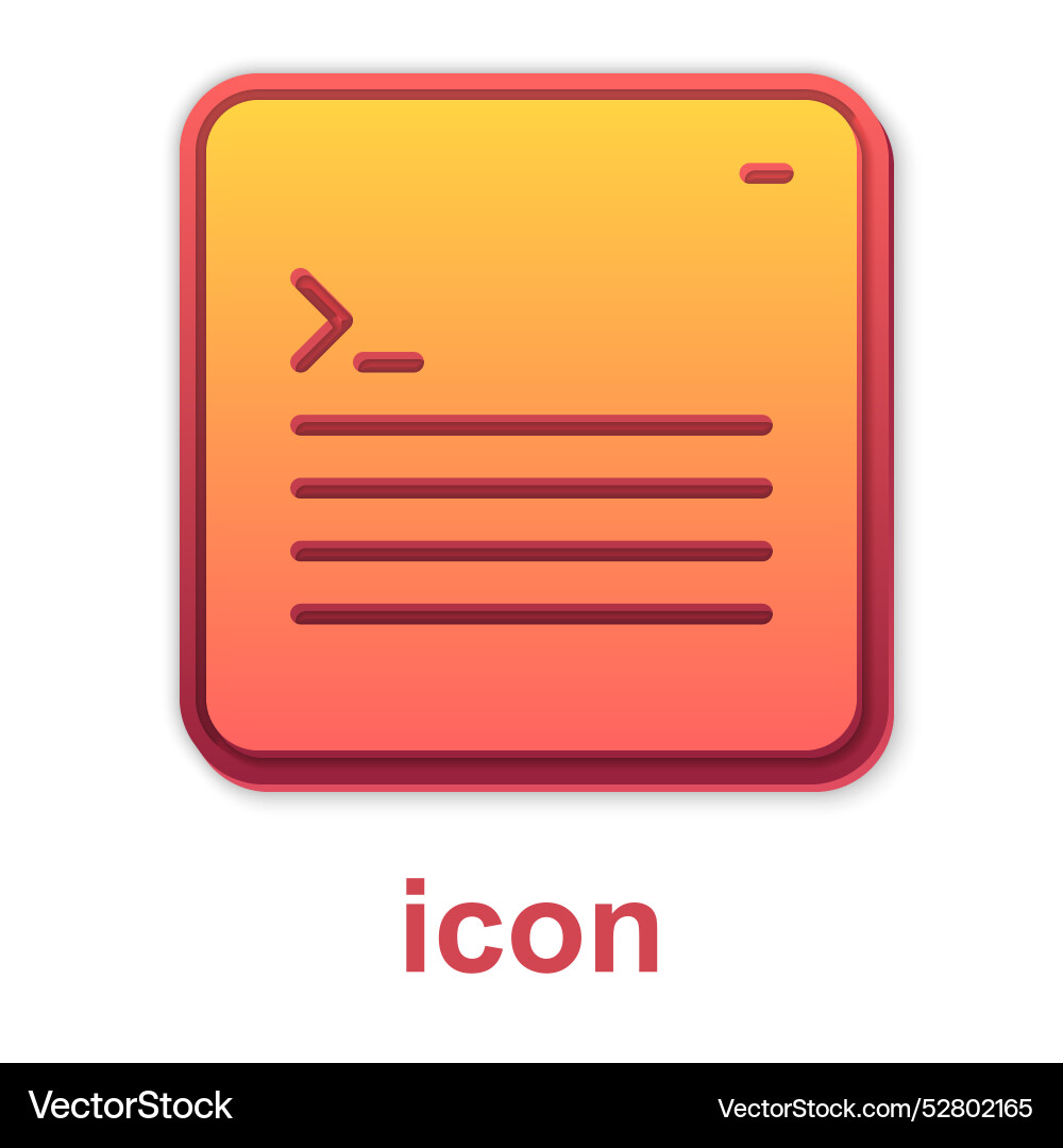 Gold software web developer programming code icon vector image
