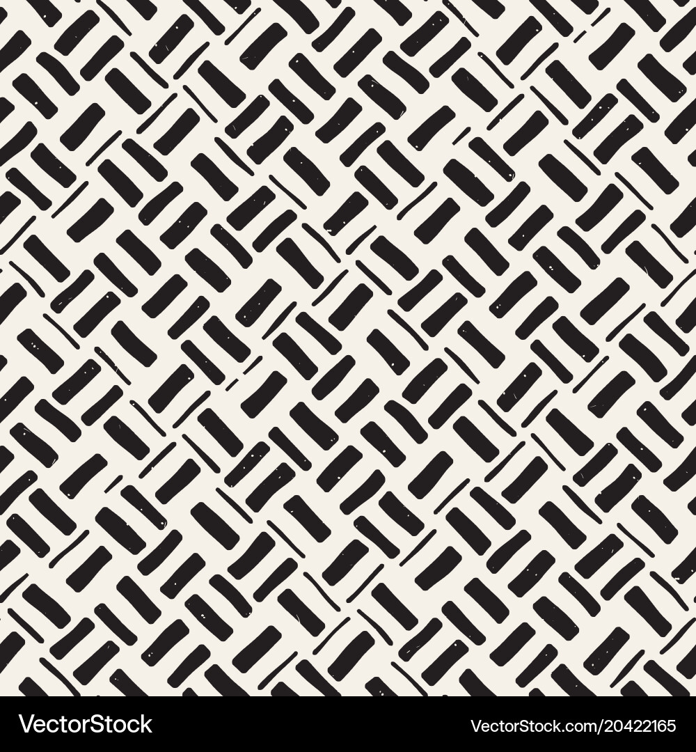 Hand drawn seamless repeating pattern with lines vector image