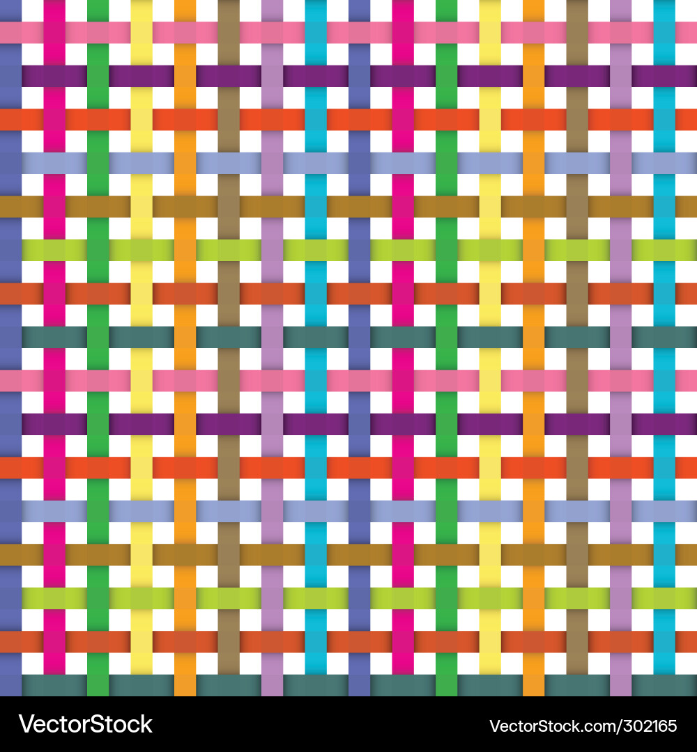 Intersecting Ribbons Pattern vector image