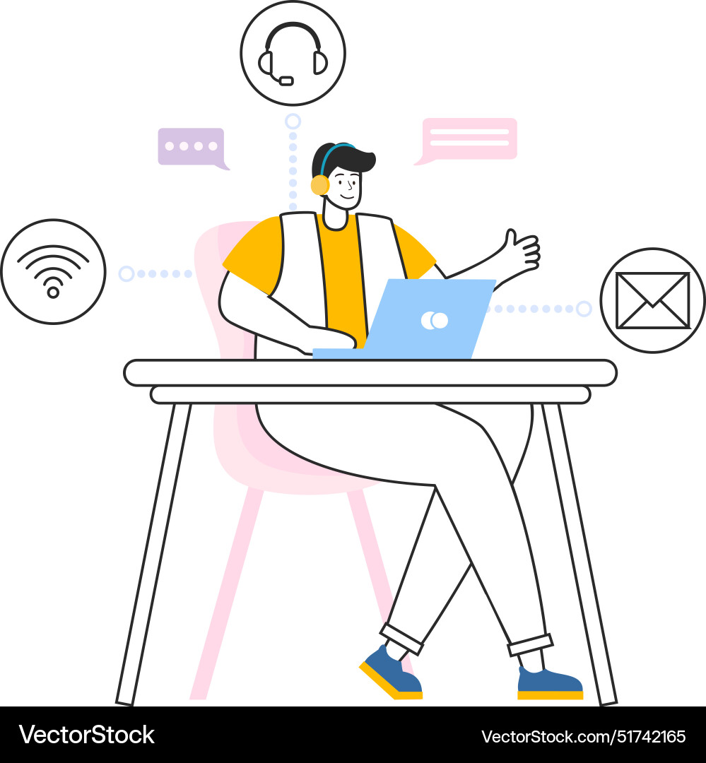 Intranet internet network connection technology Vector Image