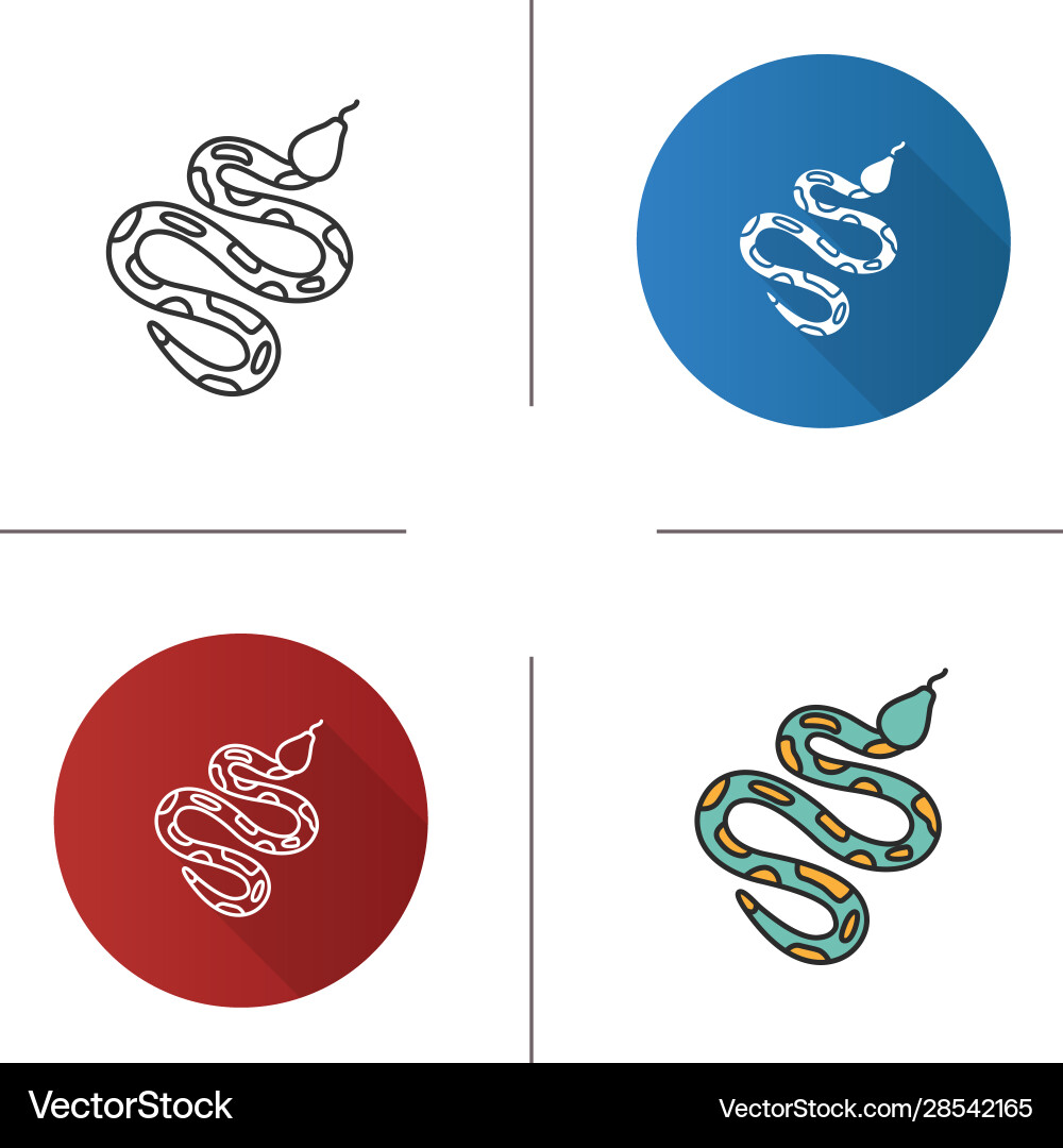 Python Constrictor Icon vector image