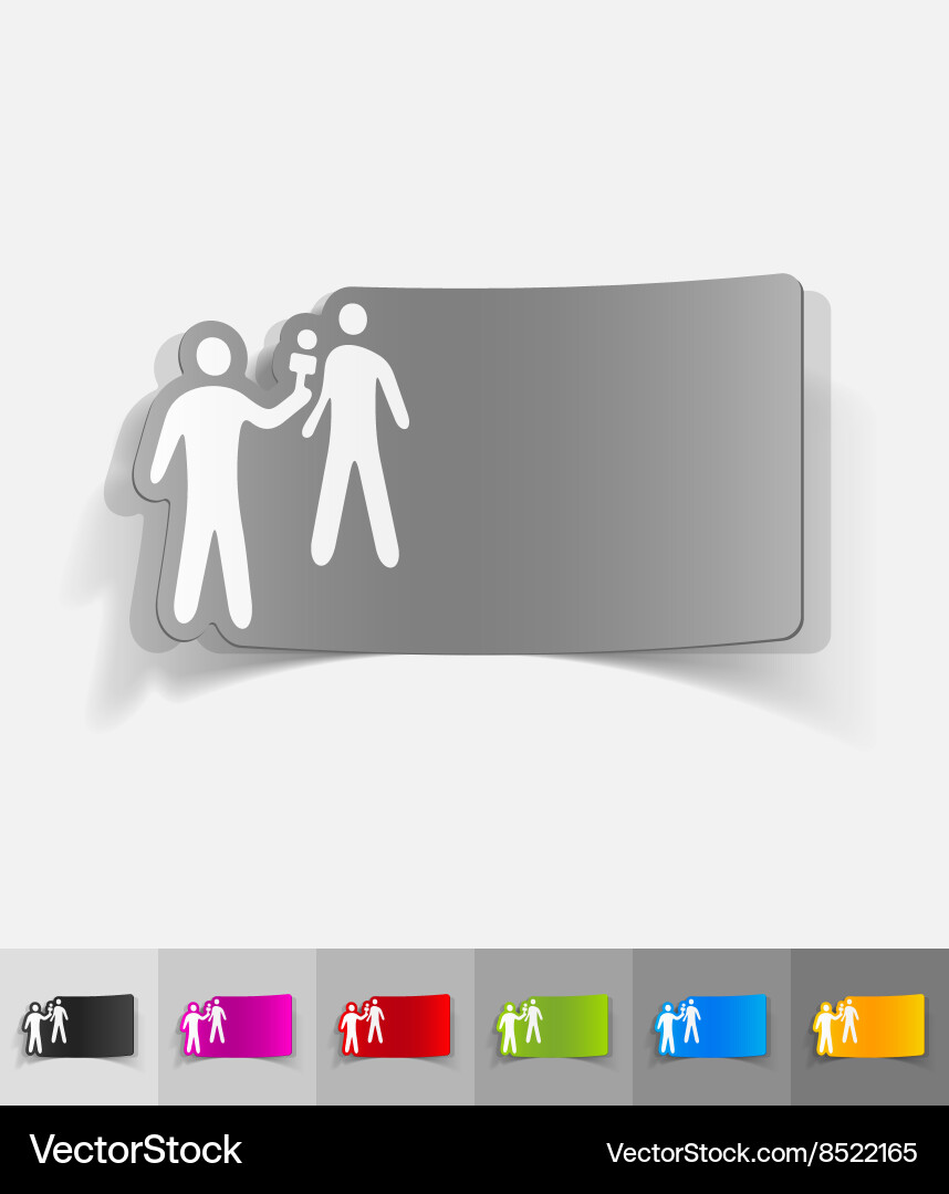 Realistic design element interviewer Vector Image