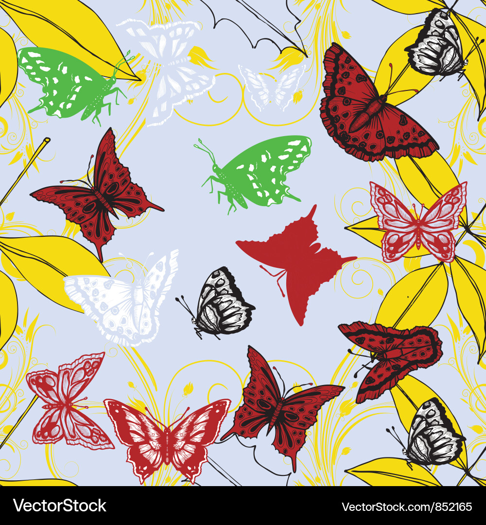 Retro seamless pattern vector image