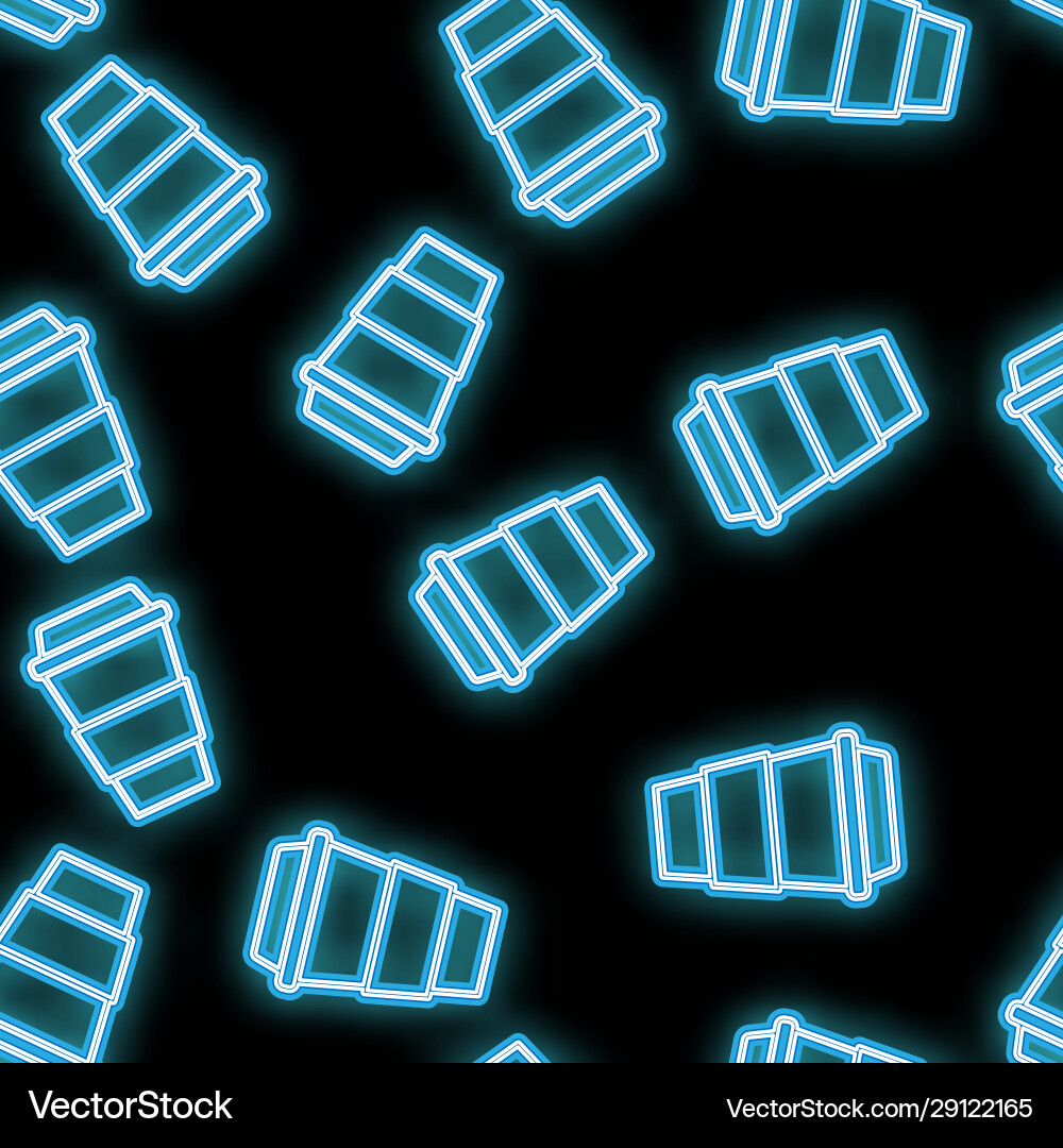 Seamless pattern texture abstract neon vector image