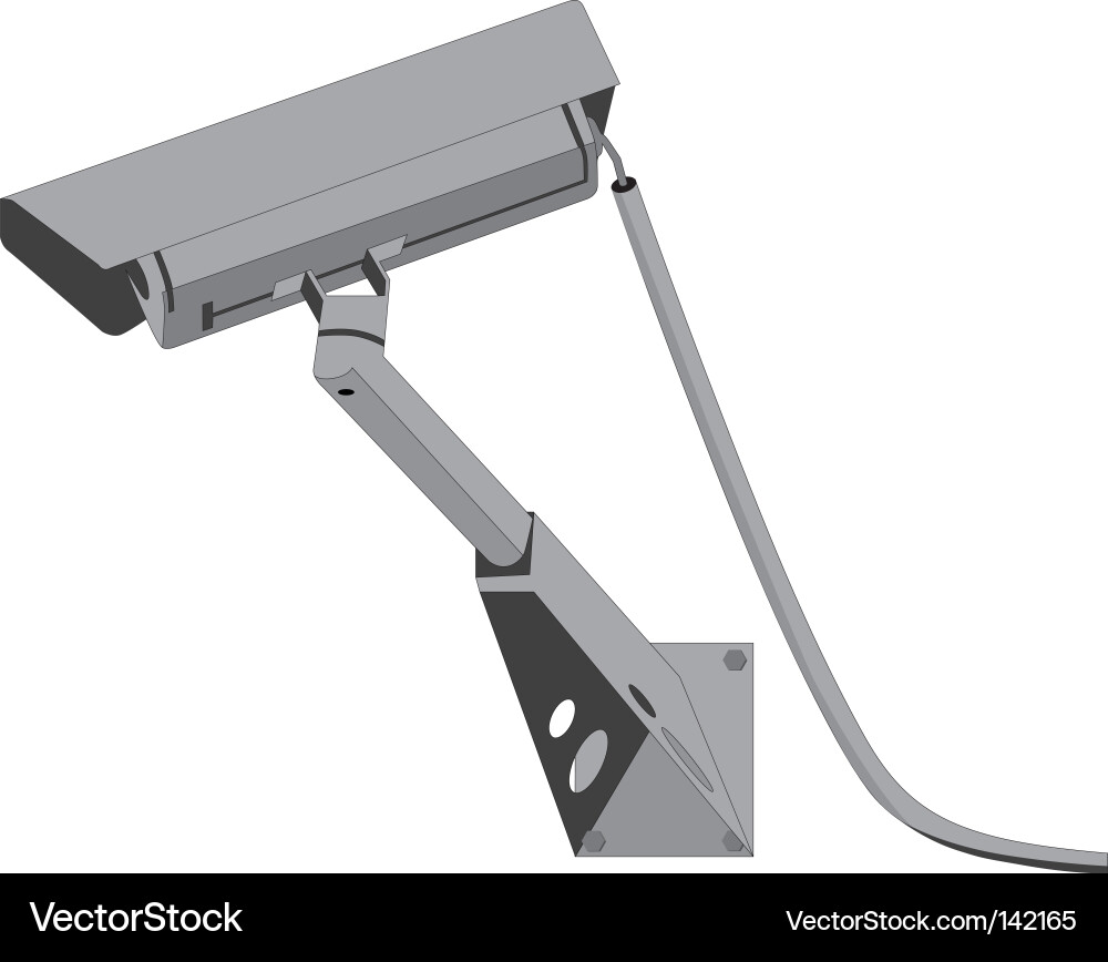 Security Camera System Vector Image