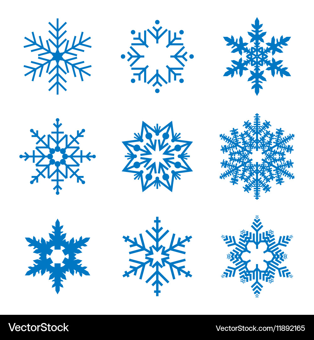 Snowflake simple icon isolated on white background Snowflake simple icon isolated on white background vector image