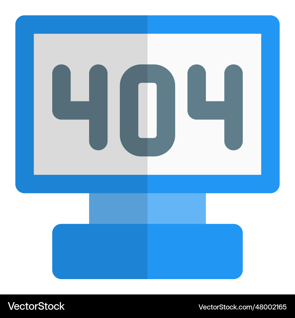 Standardisierter http-Statuscode ist 404 Fehler vektorbild