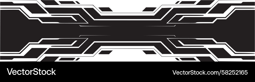 Tech Divider - Abstract Circuit Vector Image