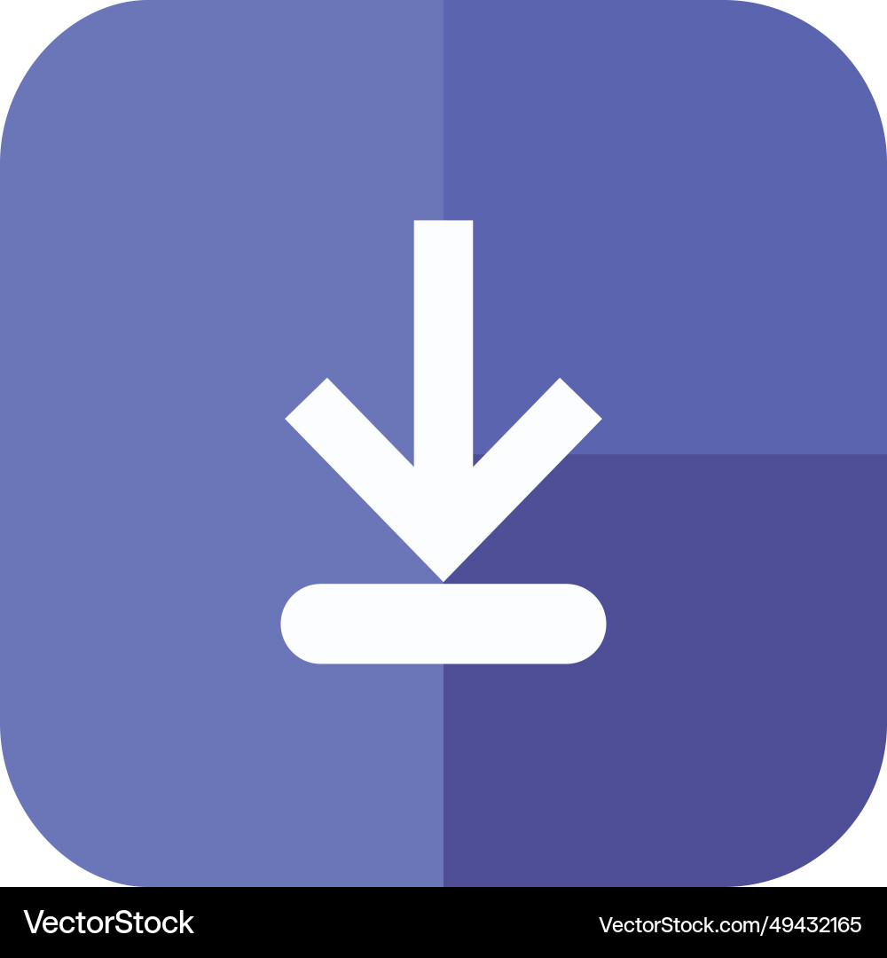Ui ux element download button Vector Image