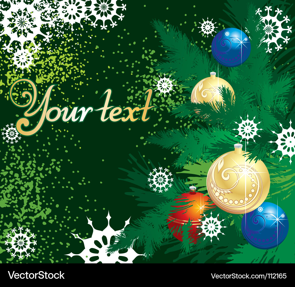 Winter Snowflake Background Vector Image