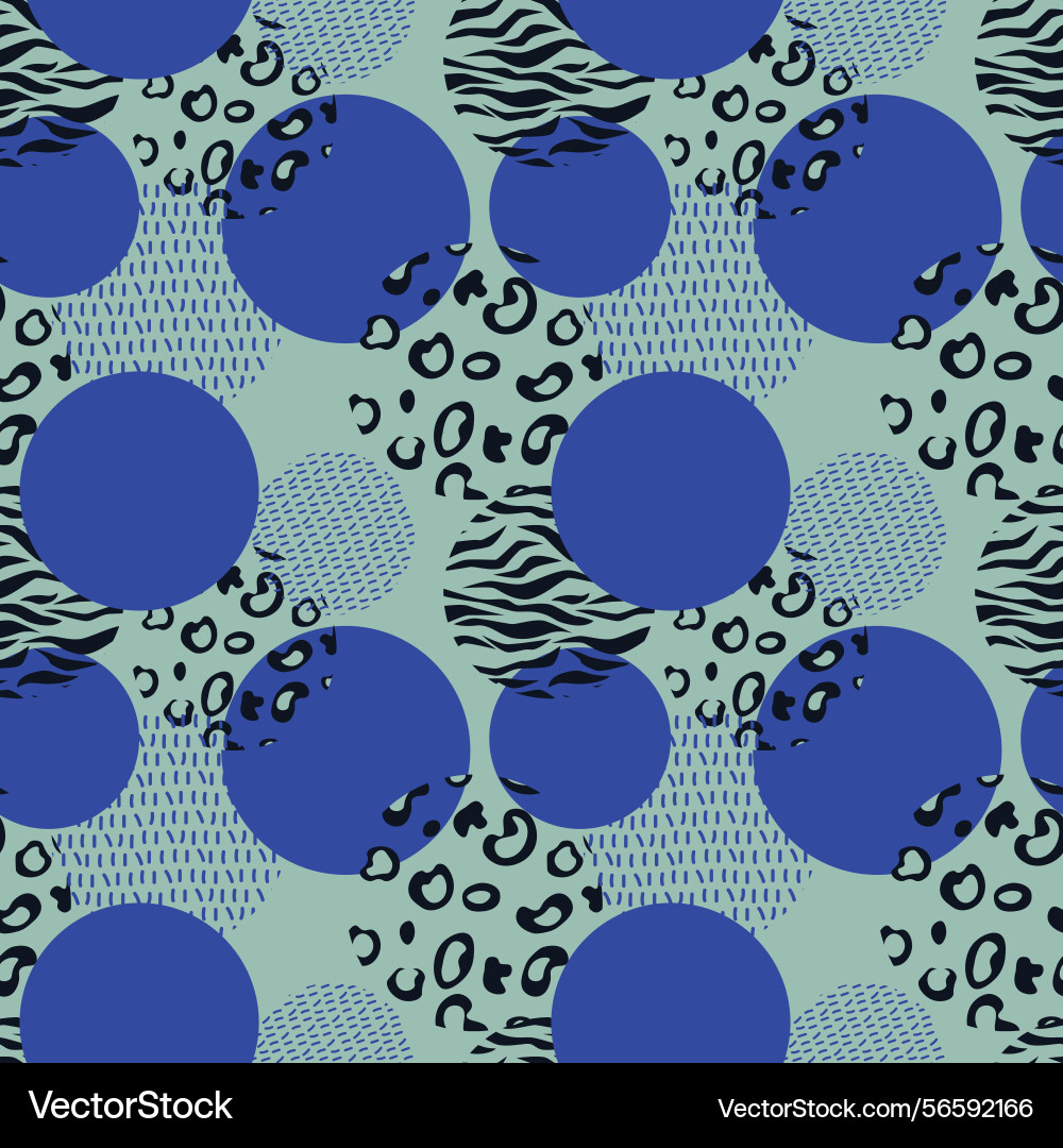 Abstract modern leopard circles seamless pattern Abstract modern leopard circles seamless pattern Vector Image