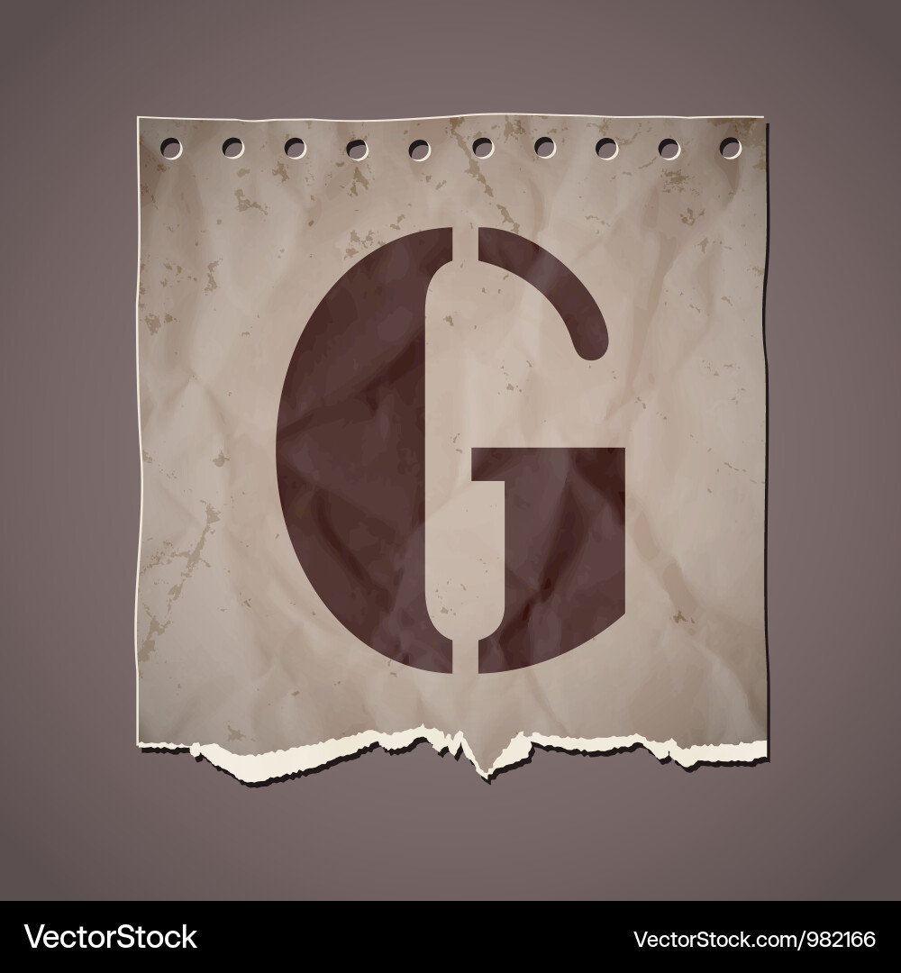 Alphabet in retro style Vector Image