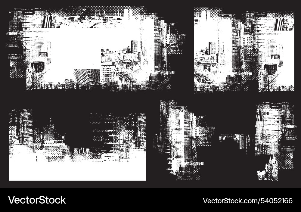 Grunge Abstract Patterns vector image