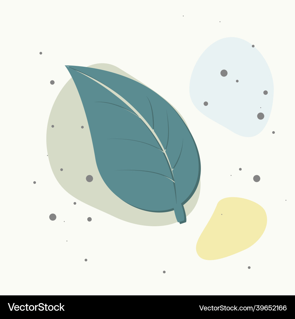 Leaf icon on multicolored background Leaf icon on multicolored background vector image