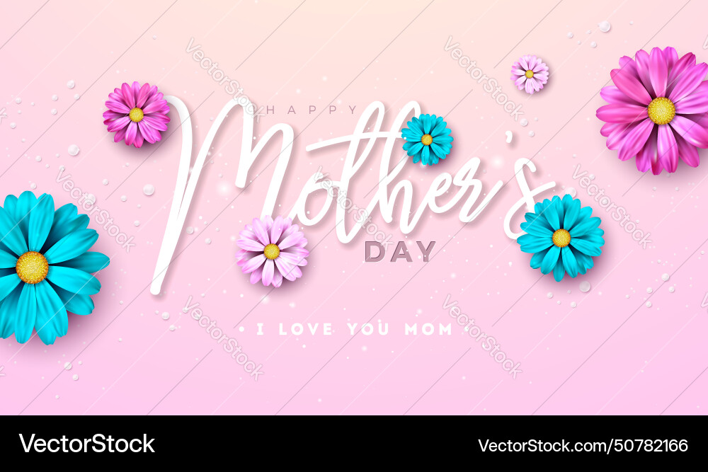 Muttertagsbanner mit Frühlingsblume Muttertagsbanner mit Frühlingsblume vektorbild