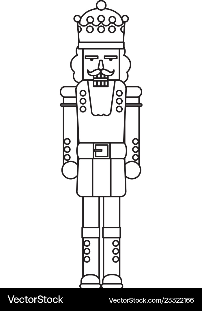Nutcracker Toy Icon Vector Image