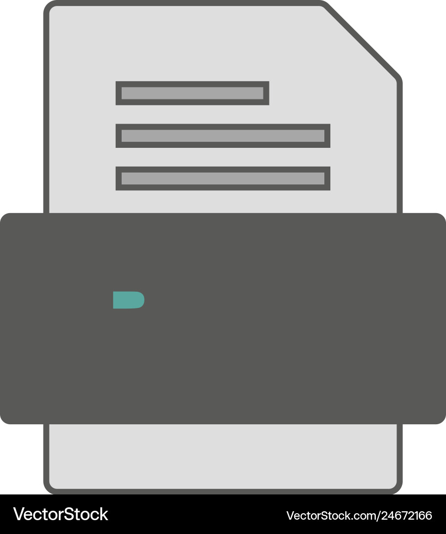 Rvm file document icon Vector Image