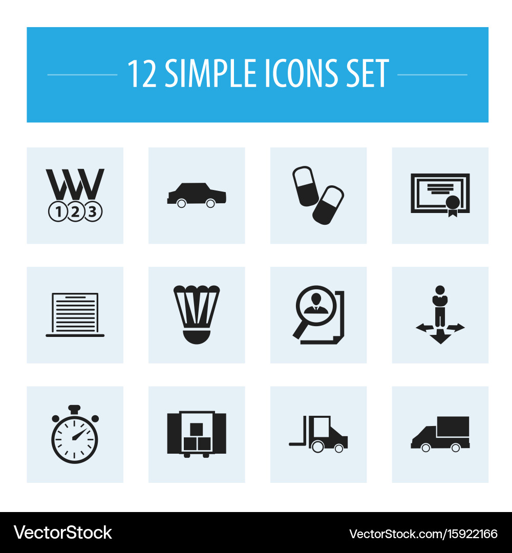 Set of 12 editable complex icons includes symbols vector image