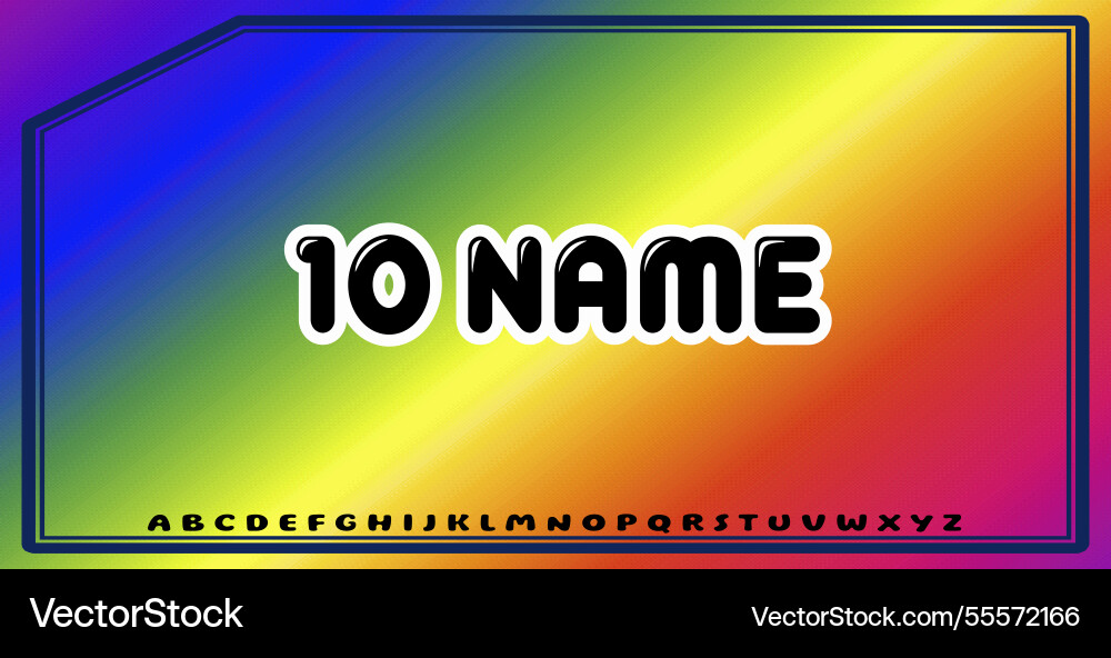 Text effects with editable colors and abstract Vector Image