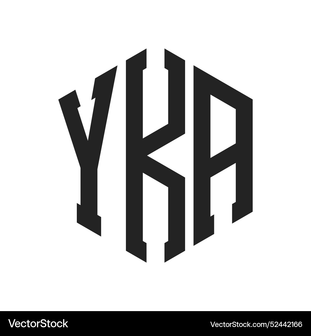 Yka logo design initial letter monogram – Royalty-Free Vector