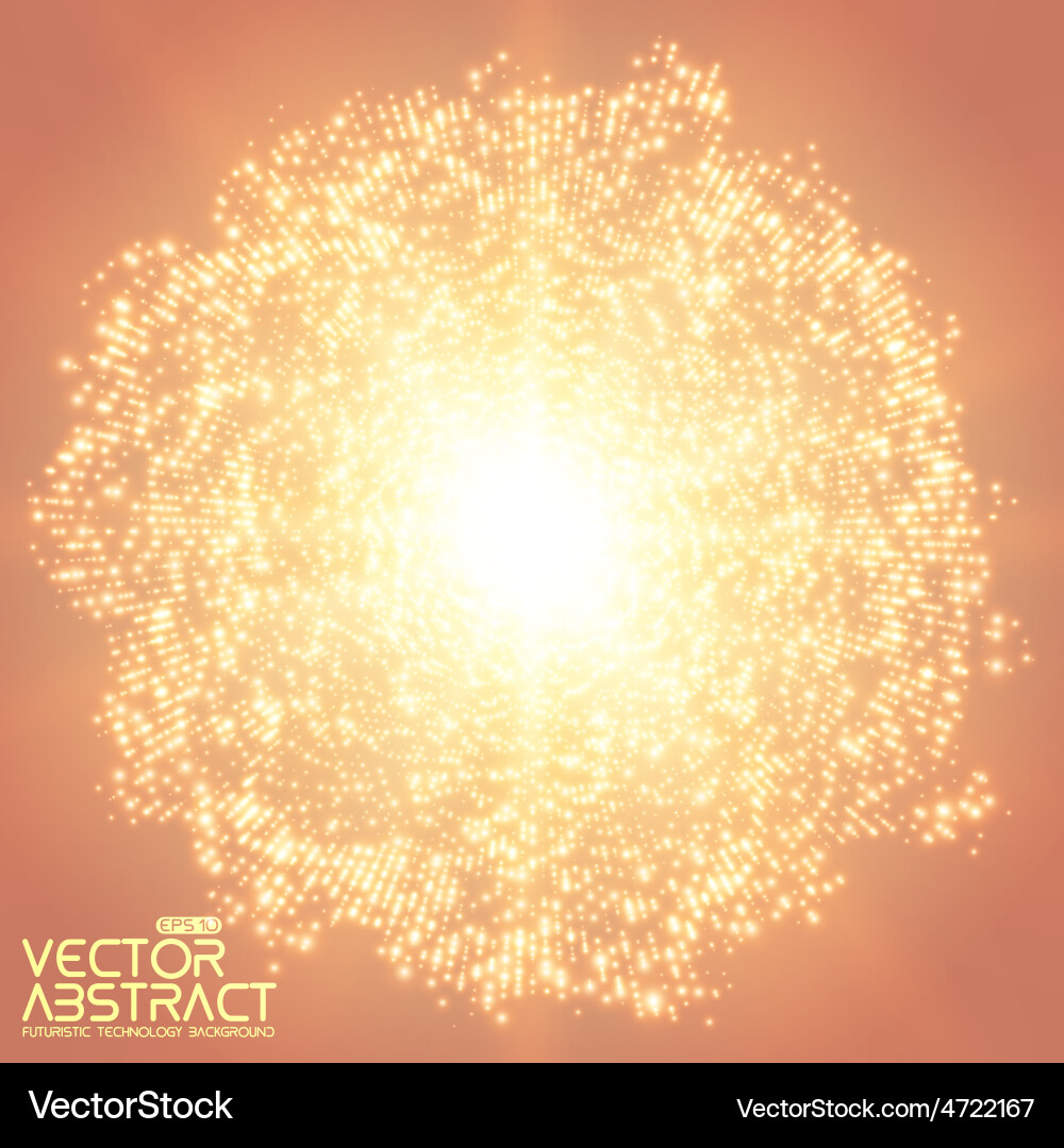 Abstract mesh background point array vector image