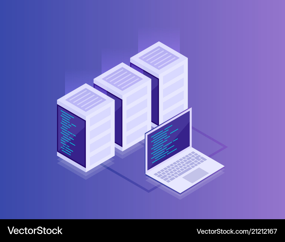 Cloud Data Network Management vector image